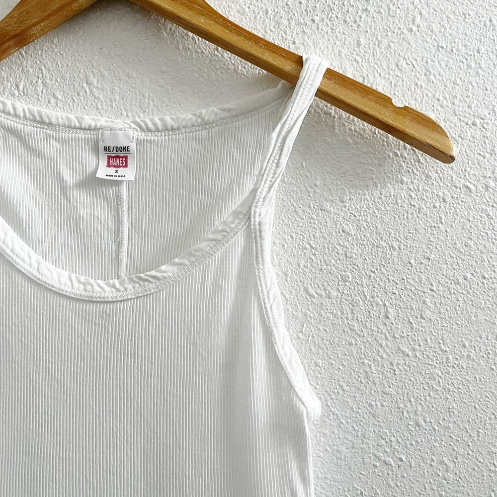 RE/DONE Hanes Ribbed Tank Size Small - Picture 5 of 6